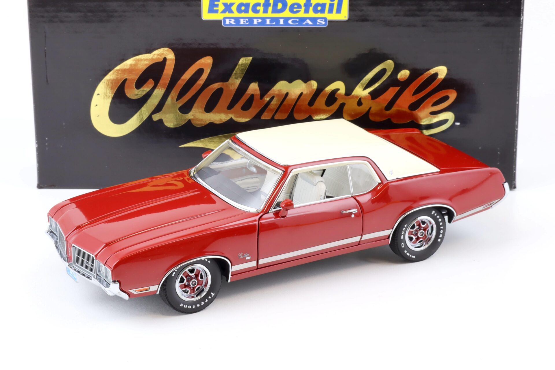 ID 75738 orig.jpg 1:18 Exact Detail 1971 Oldsmobile Cutlass Supreme SX Coupe Matador red
