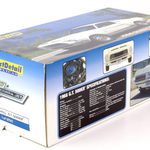 1:18 Exact Detail 1968 Shelby GT 500KR Coupe white