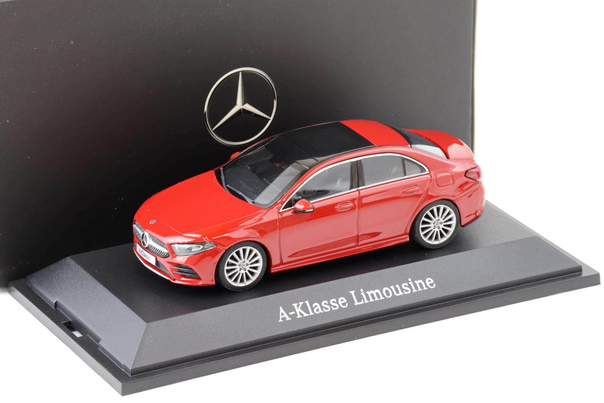 1:43 Herpa Mercedes A Class W177 jupiter red DEALER VERSION