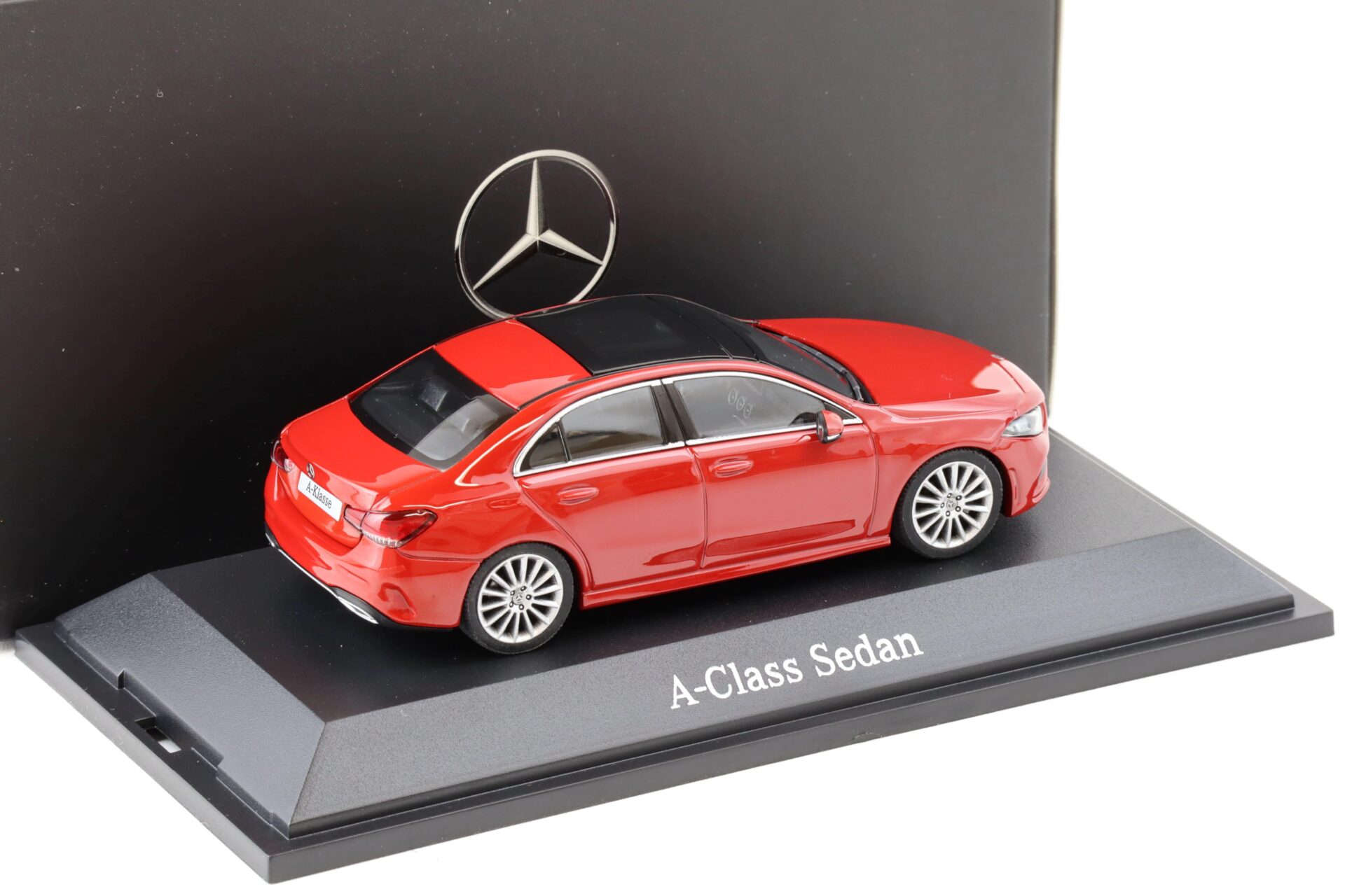 1:43 Herpa Mercedes A Class W177 jupiter red DEALER VERSION