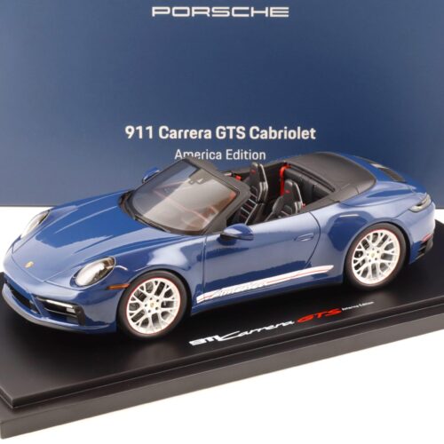 1:18 Spark Porsche 911 (992) Carrera GTS Cabriolet America Edition blue WAP DEALER