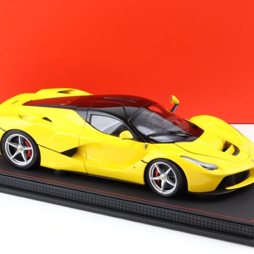 1:18 BBR Ferrari LaFerrari Modena yellow/ Gloss black roof - Limited 120 pcs.
