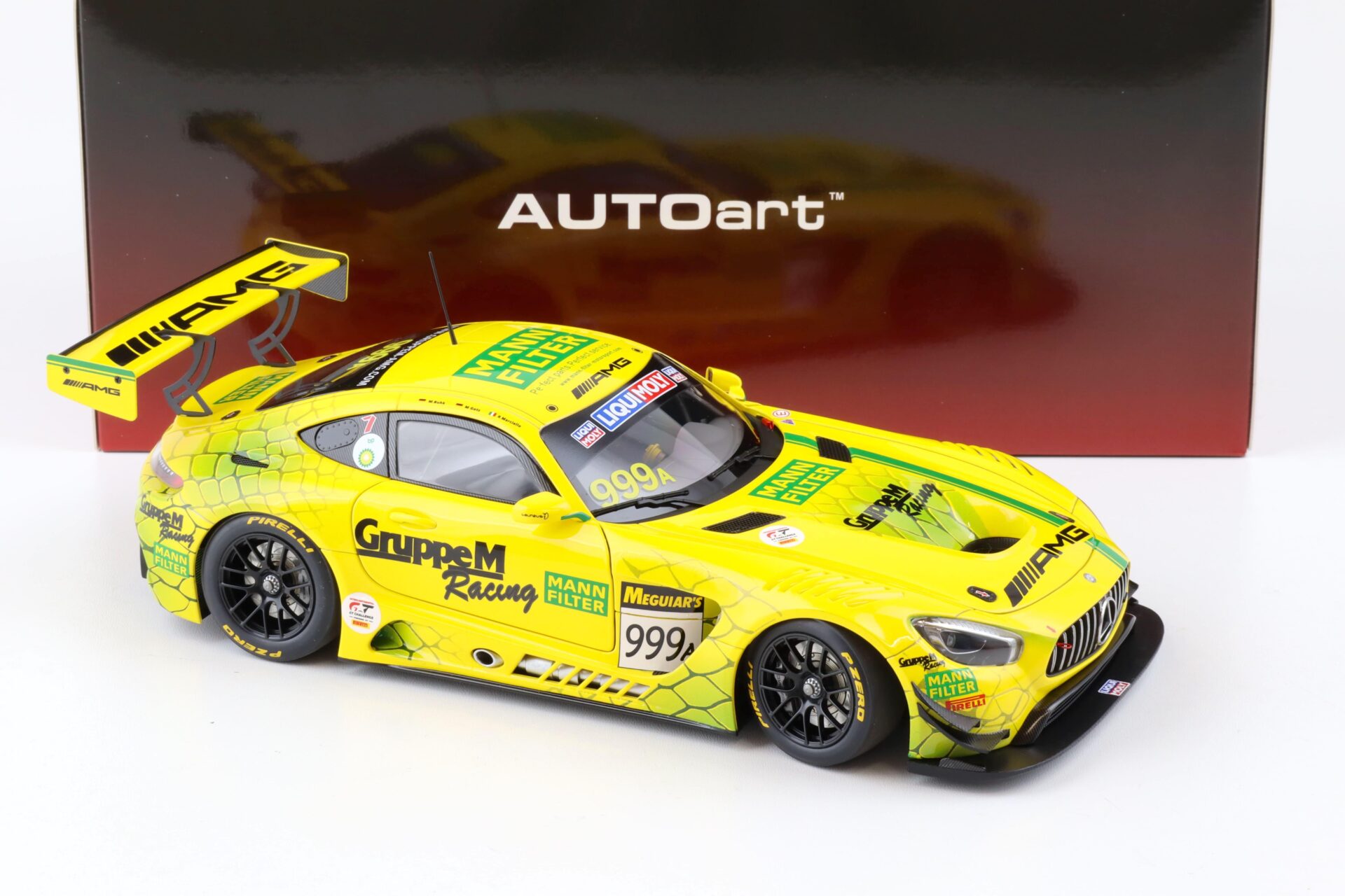 1:18 AUTOart Mercedes AMG GT3 Team Gruppe M Racing #999A Bathurst 12h 2019