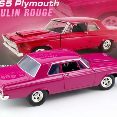 1:18 ACME 1965 Plymouth Belvedere Moulin Rouge pink-purple A1806510