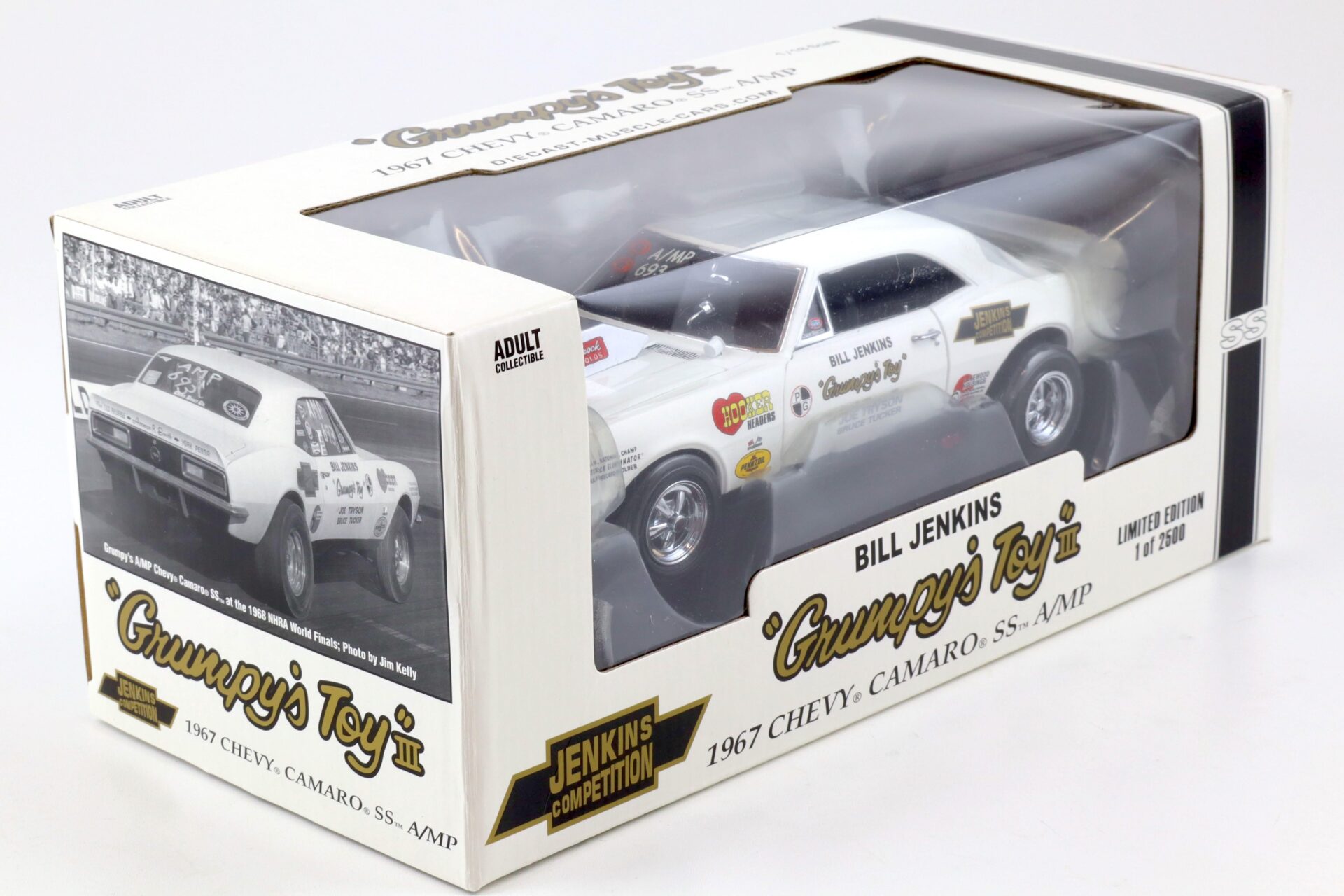 1:18 Precision 1967 Chevrolet Camaro SS A/MP Grumpy´s Toy III Bill Jenkins white