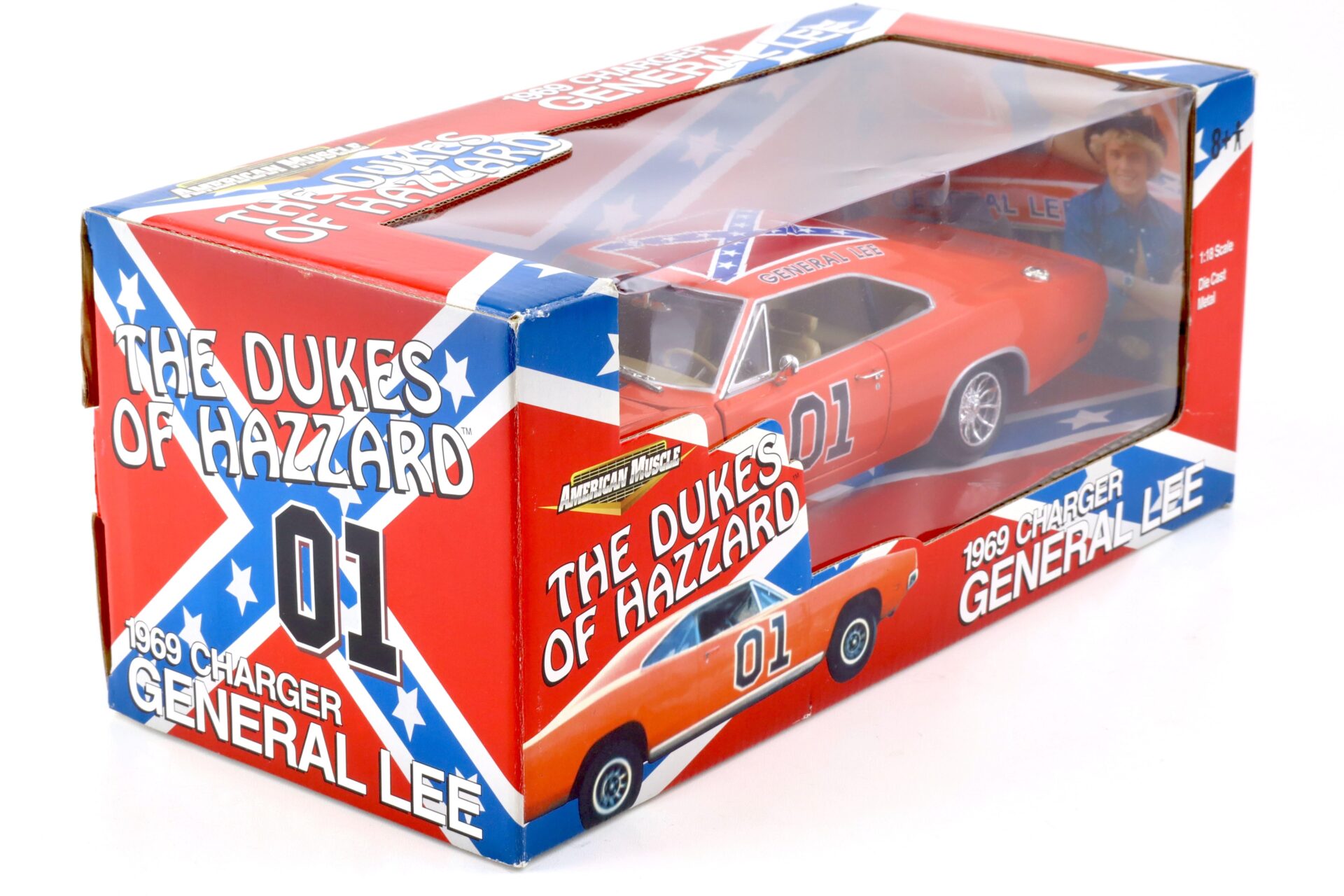 1:18 ERTL 1969 Dodge Charger General Lee Dukes of Hazzard orange #01