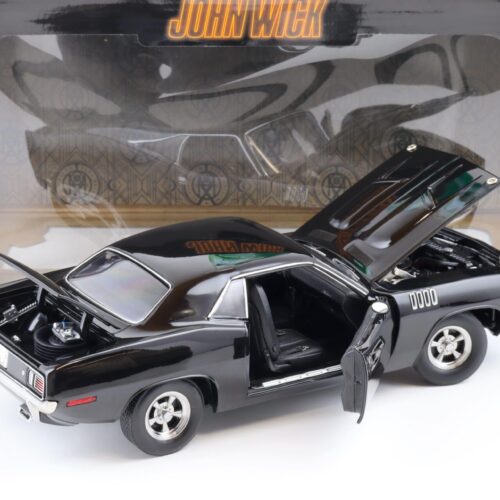 1:18 Highway61 Plymouth Cuda Coupe black JOHN WICK Chapter 4