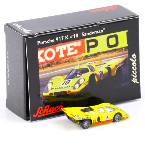 Schuco Piccolo Porsche 917K #18 Sandeman yellow