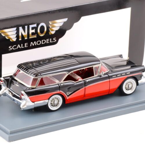 1:43 NEO Buick Century Caballero Estate black/ red 1958