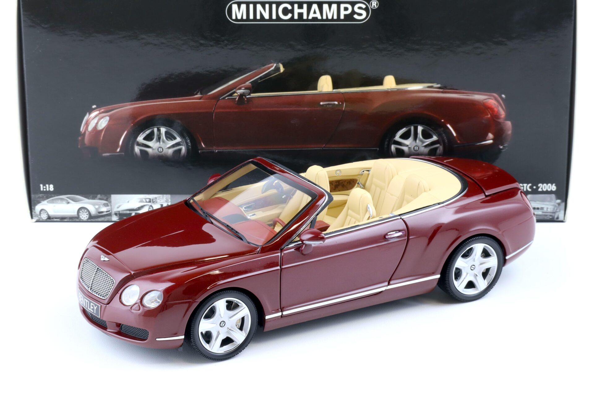 ID 85420 orig.jpg 1:18 Minichamps Bentley Continental GTC Convertible 2006 red metallic