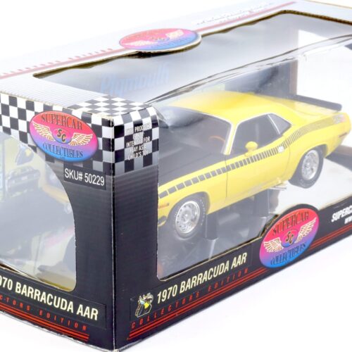 1:18 Highway61 Supercar 1970 Plymouth Cuda Barracuda AAR Coupe yellow 50229