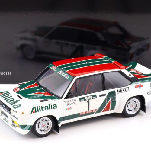 1:18 Kyosho Fiat 131 ABARTH Rally Portugal 1978 Munari #1 Diecast 08376B