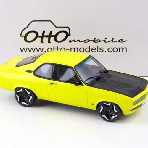 1:18 OTTO mobile OT434 Opel Manta GSE Elektromod Coupe yellow 2021