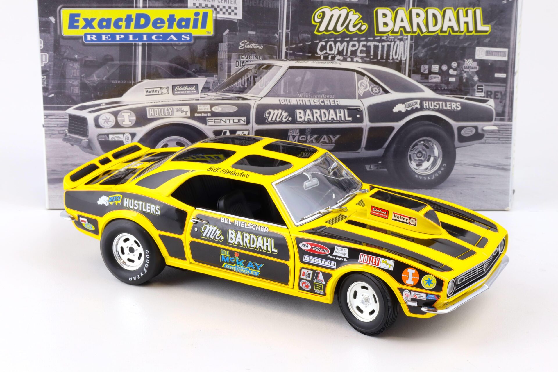 1:18 Exact Detail 1968 Chevrolet Camaro 427 Pro Stock Coupe Mr. Bardahl WCC213