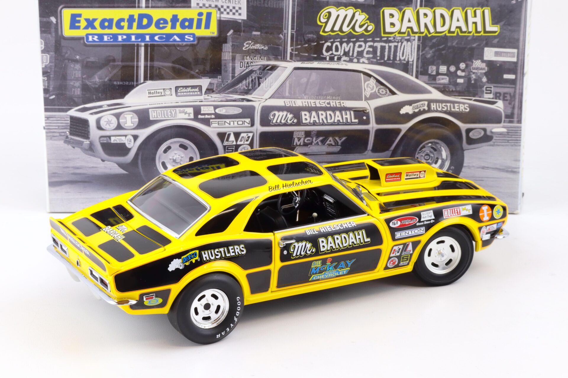 1:18 Exact Detail 1968 Chevrolet Camaro 427 Pro Stock Coupe Mr. Bardahl WCC213
