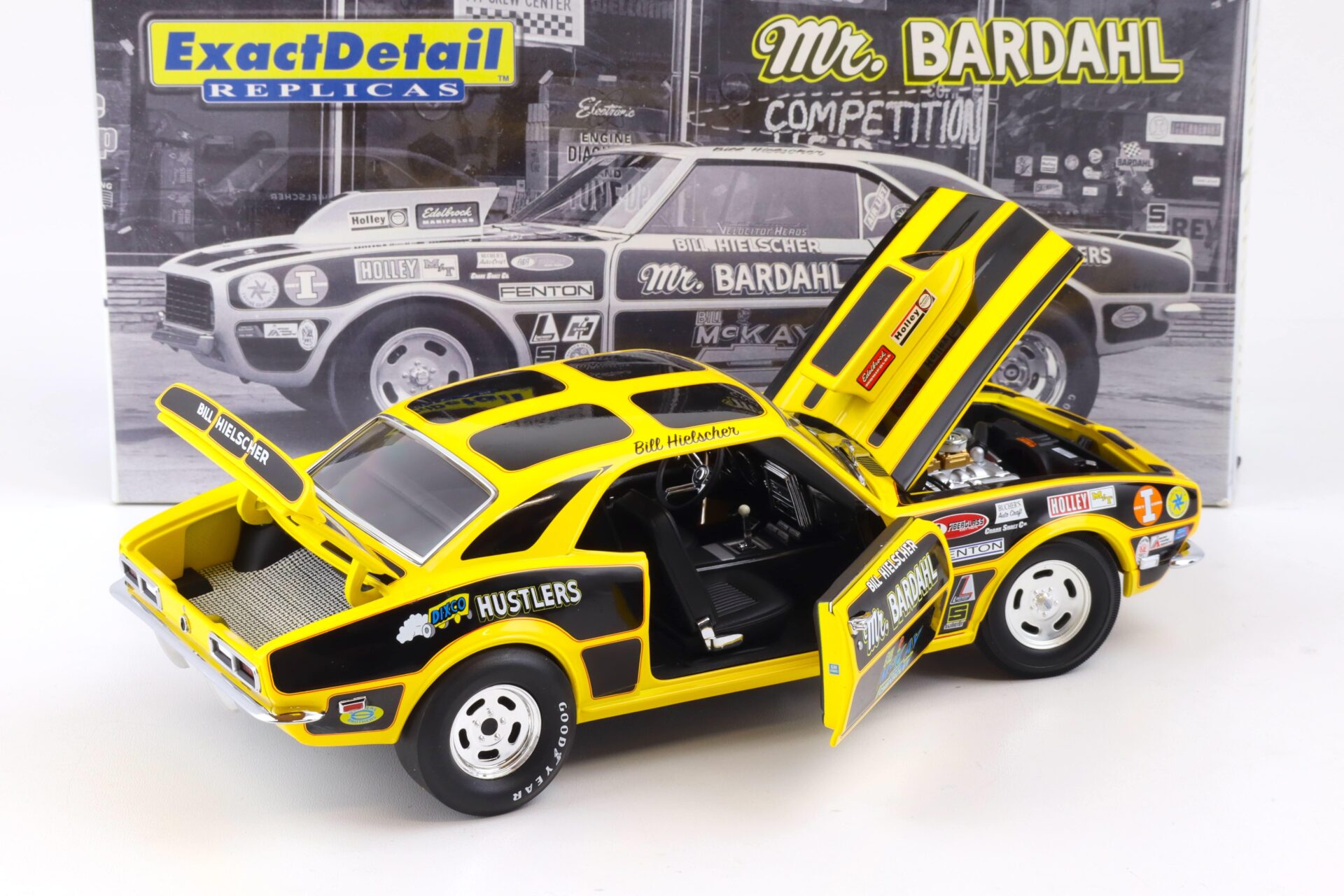 1:18 Exact Detail 1968 Chevrolet Camaro 427 Pro Stock Coupe Mr. Bardahl WCC213