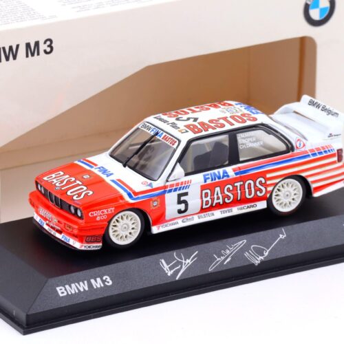1:43 Minichamps BMW M3 E30 Bastos M-Team Bigazzi Danner/Soper #5 DEALER VERSION