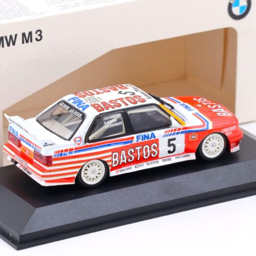 1:43 Minichamps BMW M3 E30 Bastos M-Team Bigazzi Danner/Soper #5 DEALER VERSION