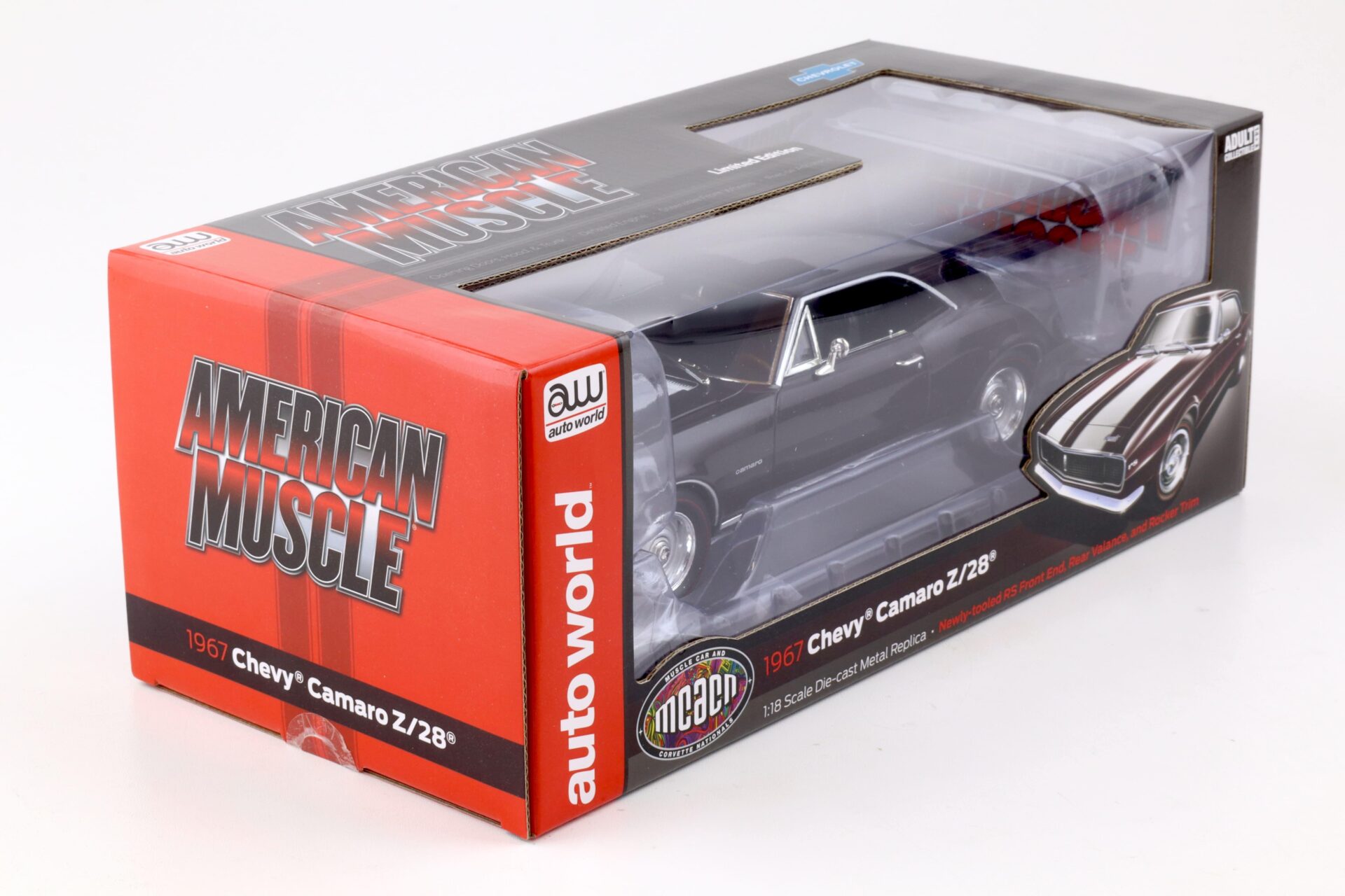 1:18 Auto World 1967 Chevrolet Camaro Z/28 RS Coupe MCACN Royal Plum