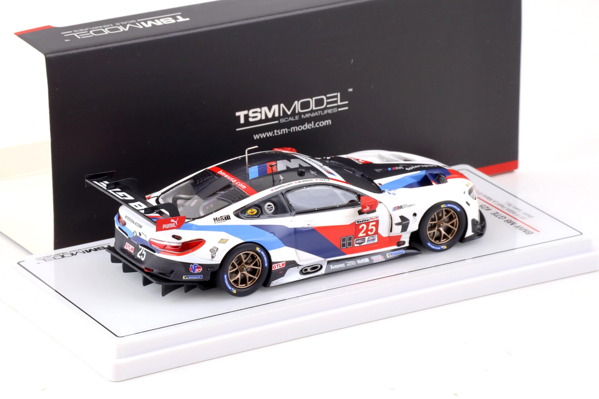 1:43 TSM Model BMW M8 GTE #25 IMSA Petit LM GTLM 3rd Place 2019 TSM430469