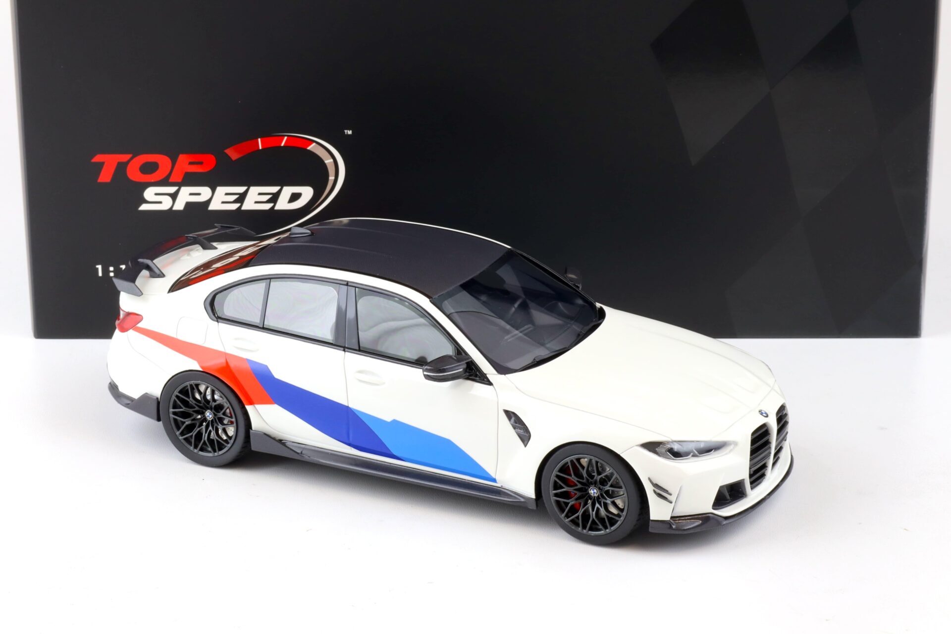 1:18 Top Speed BMW M3 M-Performance (G80) Limousine Alpine white TS0349