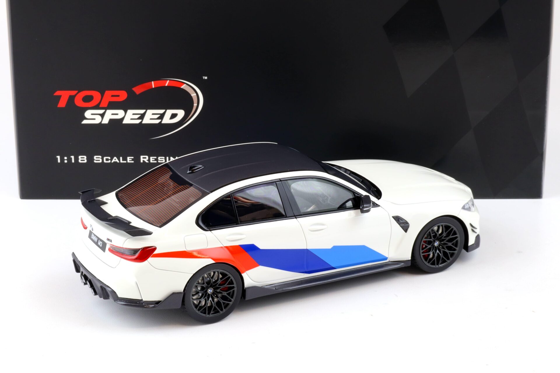 1:18 Top Speed BMW M3 M-Performance (G80) Limousine Alpine white TS0349