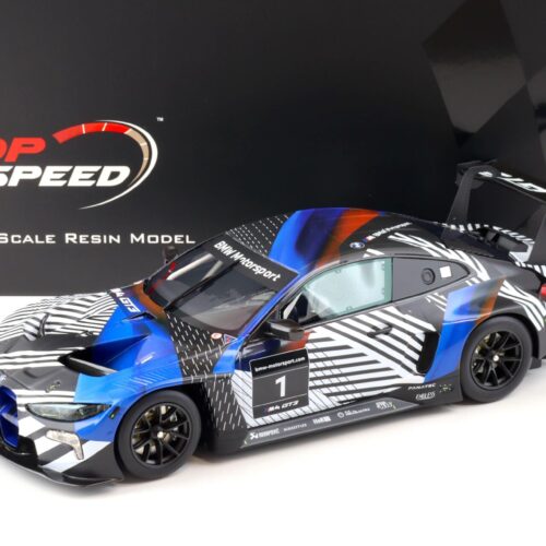 1:18 Top Speed BMW M4 GT3 Test Car Version 1 blue/ black TS0370