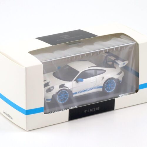 1:43 Spark Porsche 911 (992) GT3 RS IAA 2023 white/blue Limited WAP DEALER