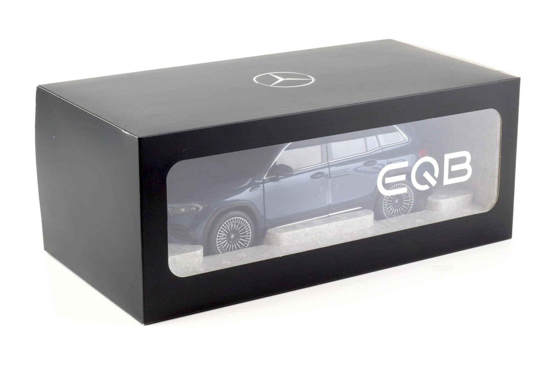 1:18 NZG Mercedes EQB AMG Line 2021 denim blue metallic DEALER VERSION