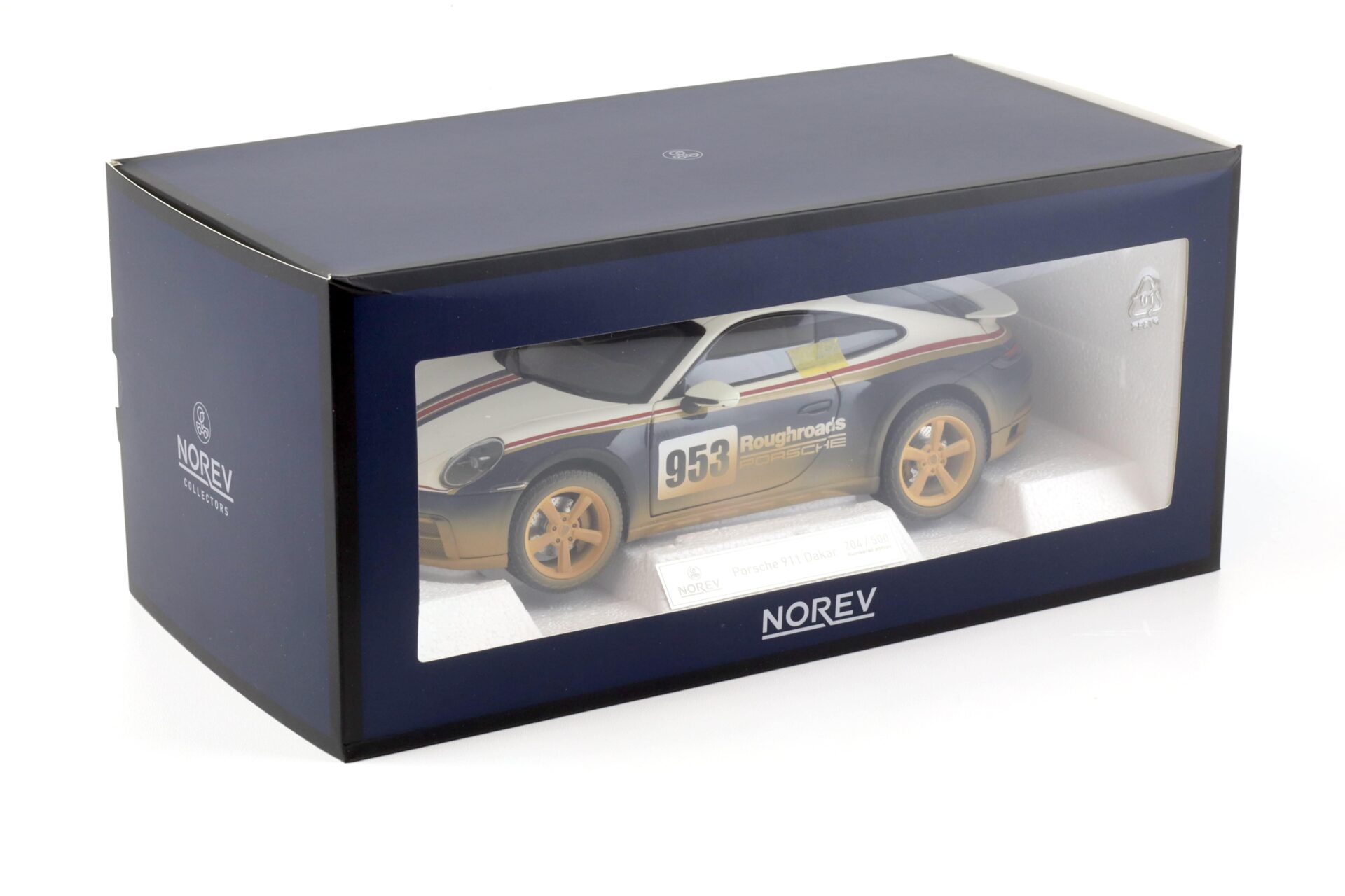1:18 Norev Porsche 911 (992) Dakar Coupe 2023 Roughroads Dirty - Limited 500 pcs.
