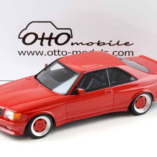1:18 OTTO mobile OT995 Mercedes 560SEC AMG W126 Coupe Wide Body 1986 red