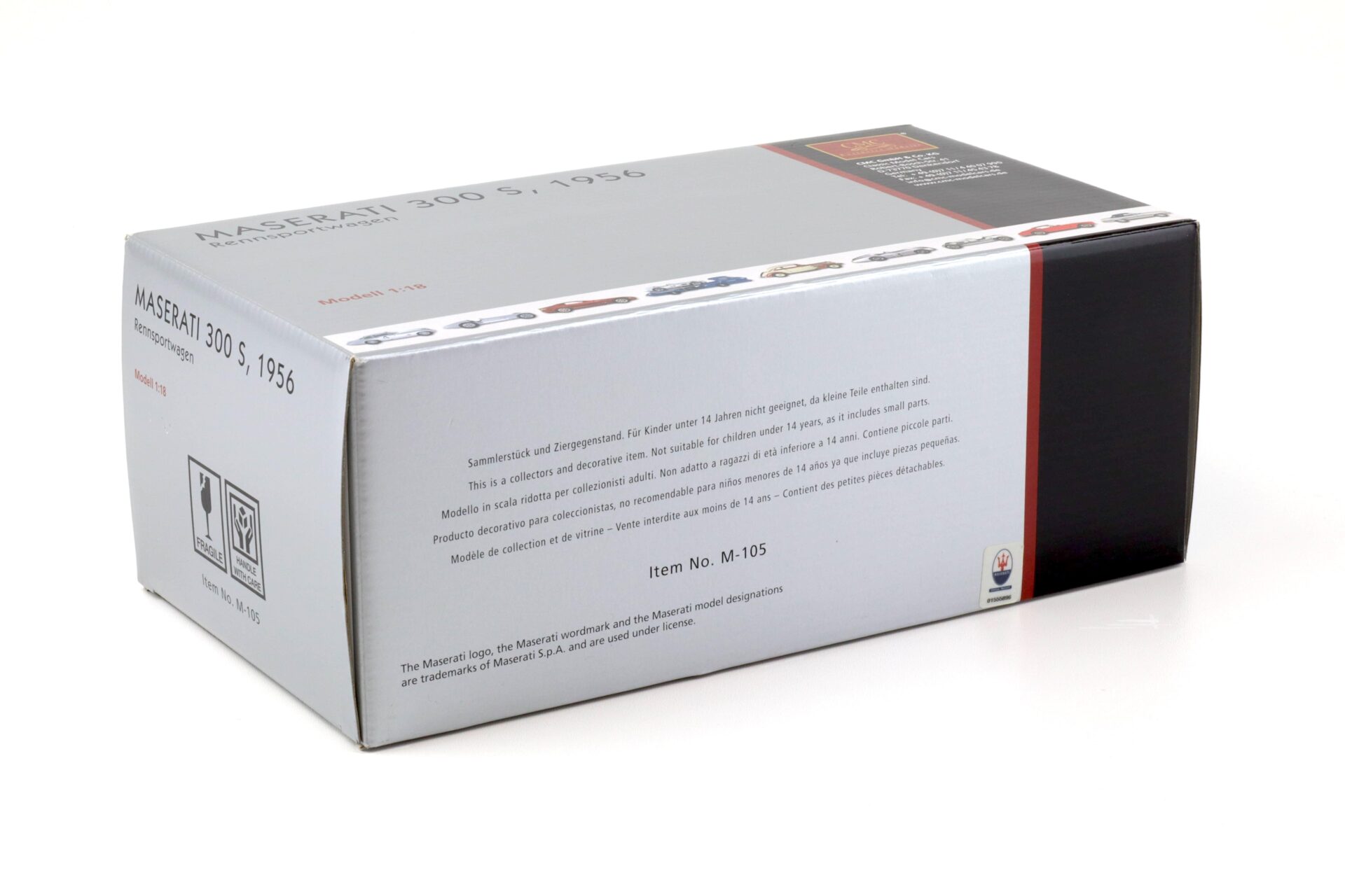 1:18 CMC Maserati 300S Rennsportwagen 1956 red M-105