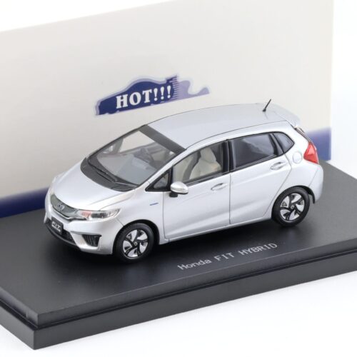 1:43 Ebbro Honda Fit Hybrid 2010 Albaster silver metallic