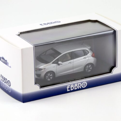 1:43 Ebbro Honda Fit Hybrid 2010 Albaster silver metallic