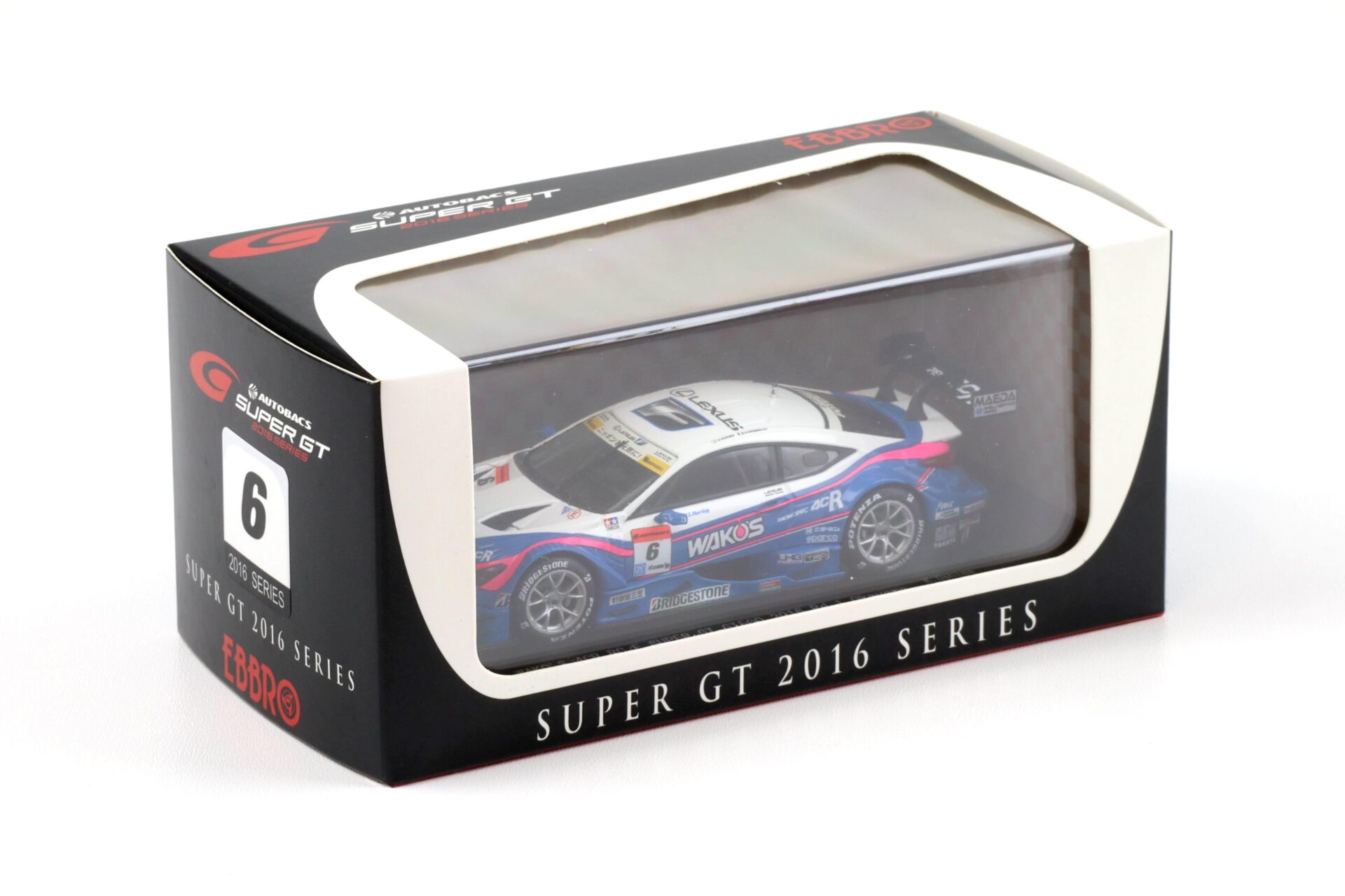 1:43 Ebbro Lexus RC F Super GT500 Rd.1 Okayama 2016 WAKOÂ´s 4CR #6 Oshima/ Caldarelli