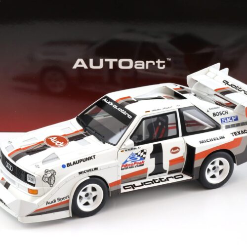 1:18 AUTOart Audi Sport Quattro S1 Pikes Peak 1987 Winner #1 Röhrl 88700
