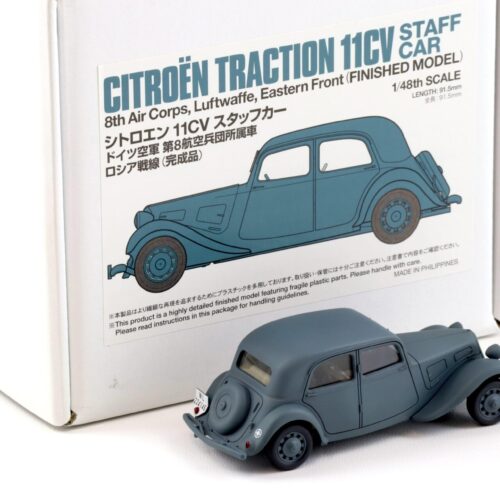 1:48 Ebbro X Tamiya Build Model Citroen Traction 11CV Staff Car 8th Air Corps Luftwaffe green