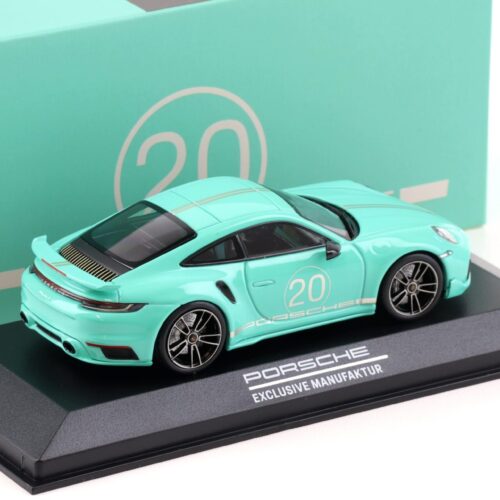 1:43 Minichamps Porsche 911 (992) Turbo S China 20th Anniversary mint green WAP DEALER