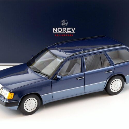1:18 Norev Mercedes 300 D T-Model S-124 Nautical blue 1990 - Limited 1000 pcs.