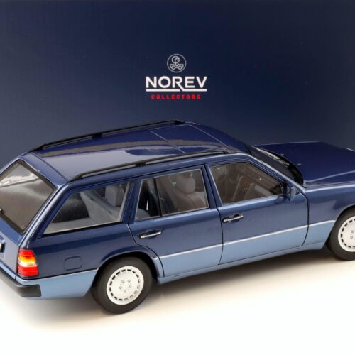 1:18 Norev Mercedes 300 D T-Model S-124 Nautical blue 1990 - Limited 1000 pcs.