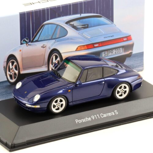 1:43 Spark Porsche 911 993 Carrera S Coupe Zenith blue metallic MAP Porsche Museum
