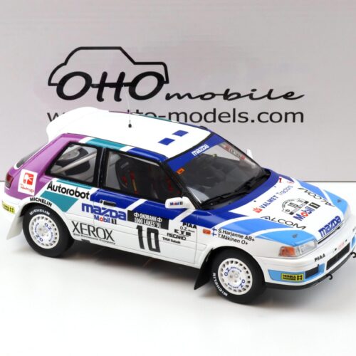 1:18 OTTO mobile OT1099 Mazda 323 GTX Gr.A 1000 Lakes Rally 1991 Maekinen #10