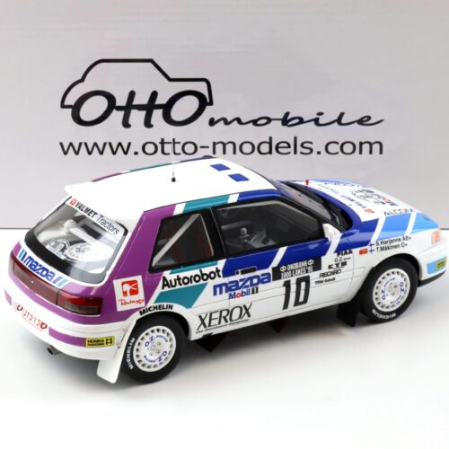 1:18 OTTO mobile OT1099 Mazda 323 GTX Gr.A 1000 Lakes Rally 1991 Maekinen #10