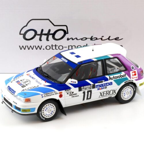 1:18 OTTO mobile OT1099 Mazda 323 GTX Gr.A 1000 Lakes Rally 1991 Maekinen #10