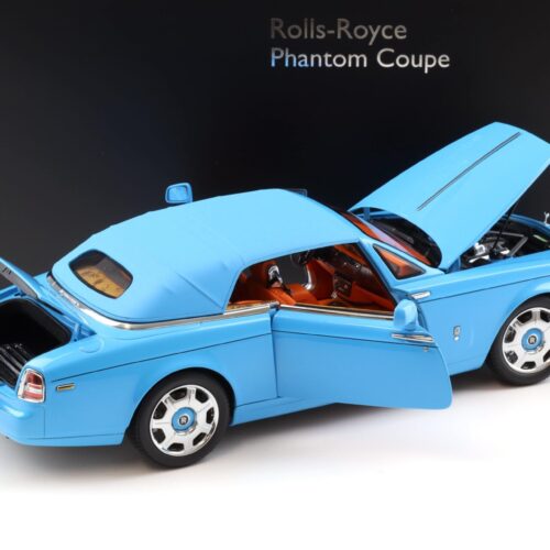 1:18 Kyosho Rolls Royce Phantom Drophead Coupe light blue KS08871BL