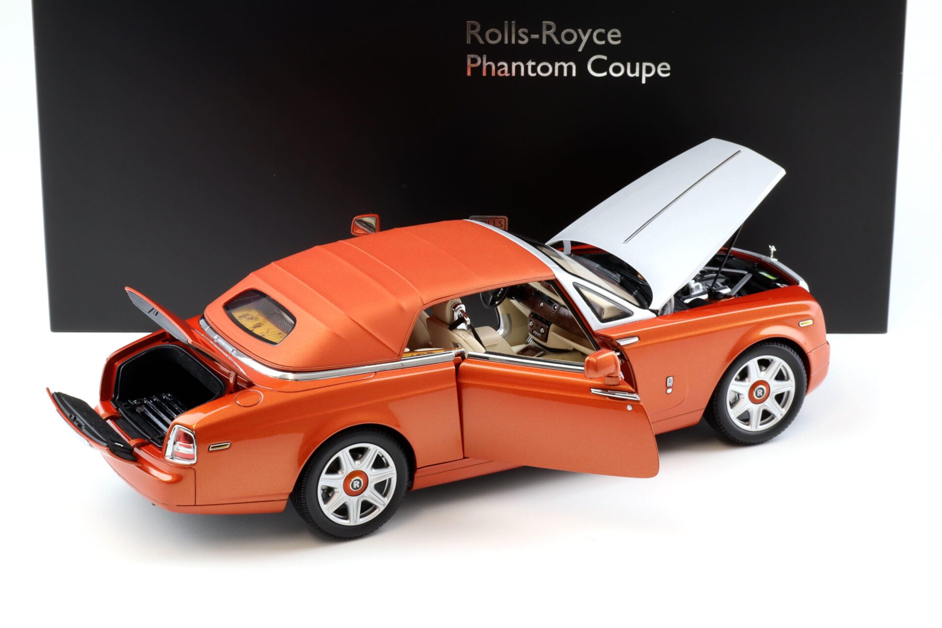 1:18 Kyosho Rolls Royce Phantom Drophead Coupe orange metallic KS08871P