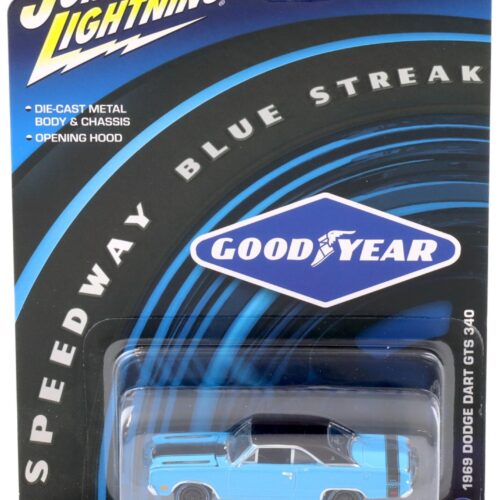 1:64 Johnny Lightning Pop Culture 1969 Dodge Dart GTS 340 Goodyear blue/black