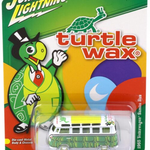 1:64 Johnny Lightning Pop Culture 1965 VW T1 Samba Bus Turtle Wax green/ white
