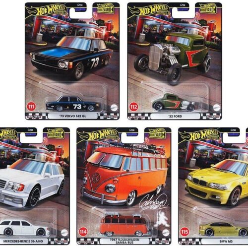 1:64 Hot Wheels Premium Boulevard Series 2024 Car Culture Pack 5 pcs. 979Z BMW, Volvo, Mercedes