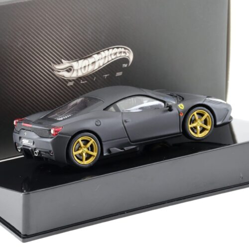 1:43 Hot Wheels Elite Ferrari 458 Speciale Coupe matt black BLY47